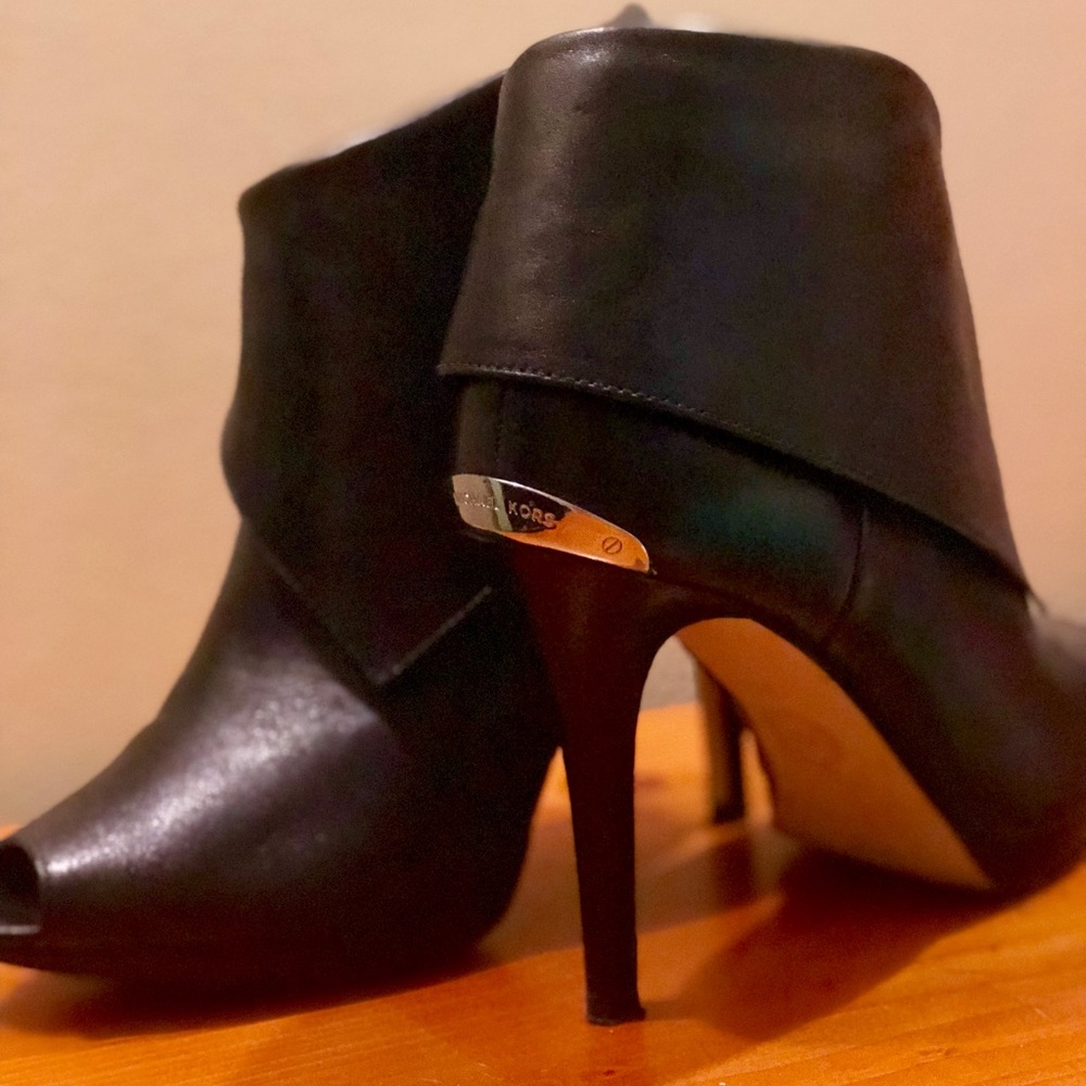 Michael Kors Peep Toe Ankle Boots